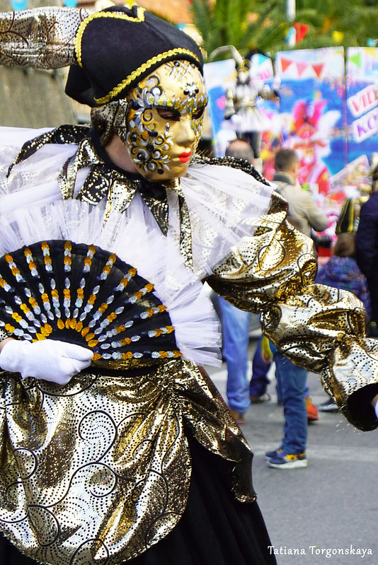 Женщина из карнавальной группы "Za dešpet"