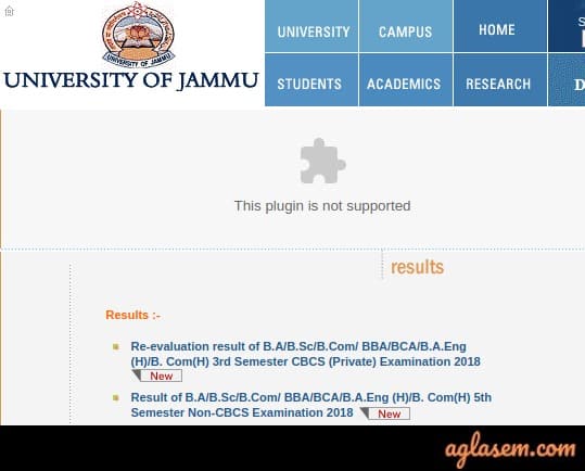 Jammu-University-Result-Aglasem