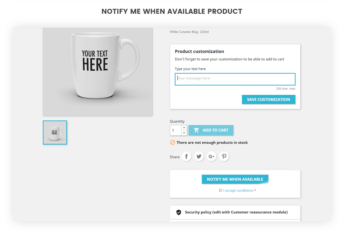 Notify me when available product - Leo GDPR module