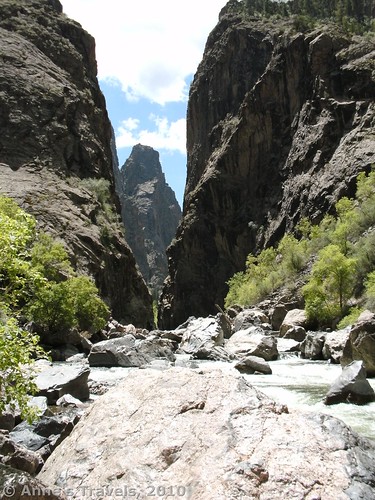 At the bottom of Long Draw in Black Canyon of the Gunnison National Park, Colorado