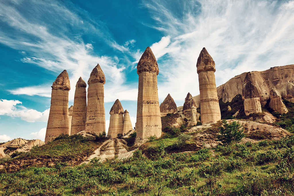 Les formations géologiques dans la spectaculaire région de la Cappadoce