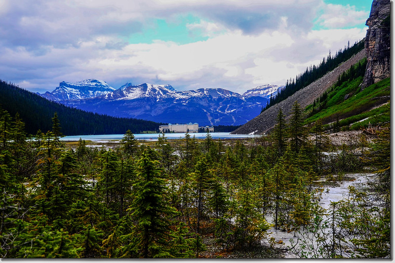 Looking toward Northeast from the end of Lake Louise