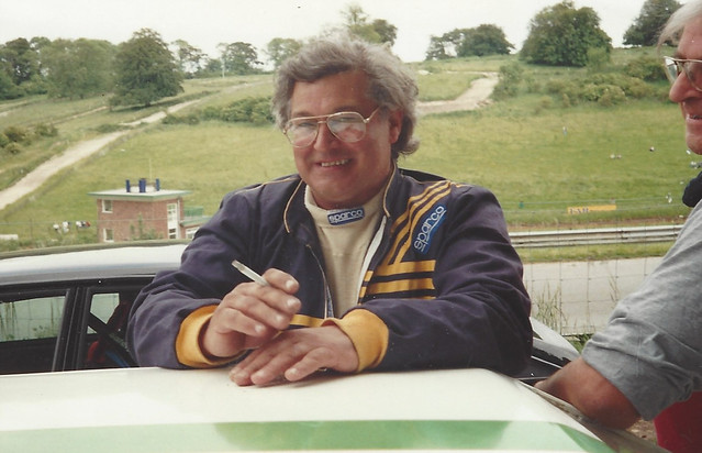 Peter Dalley pre race at Cadwell 1993
