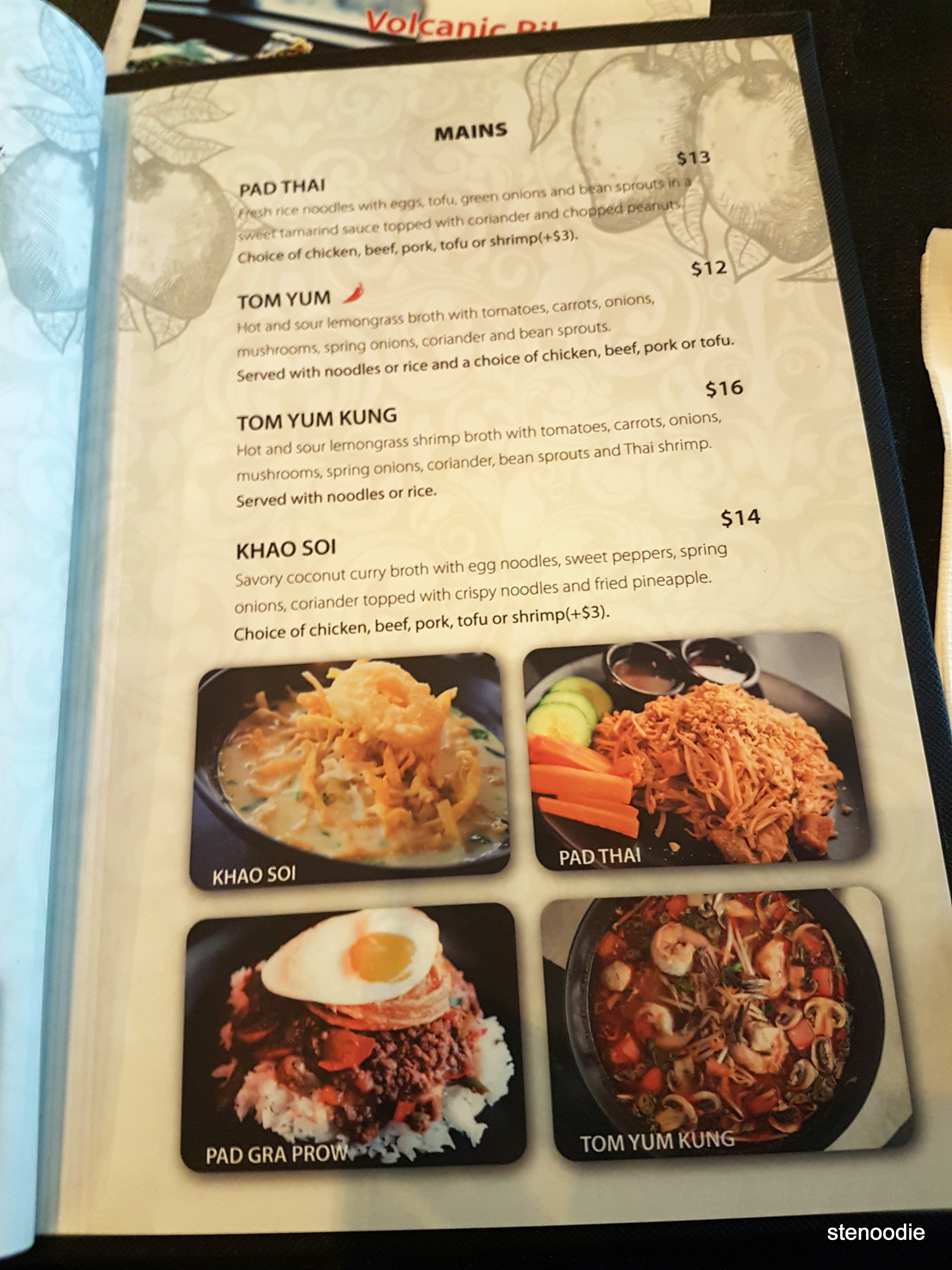 Mango Tree Thai Fusion Restaurant menu and prices