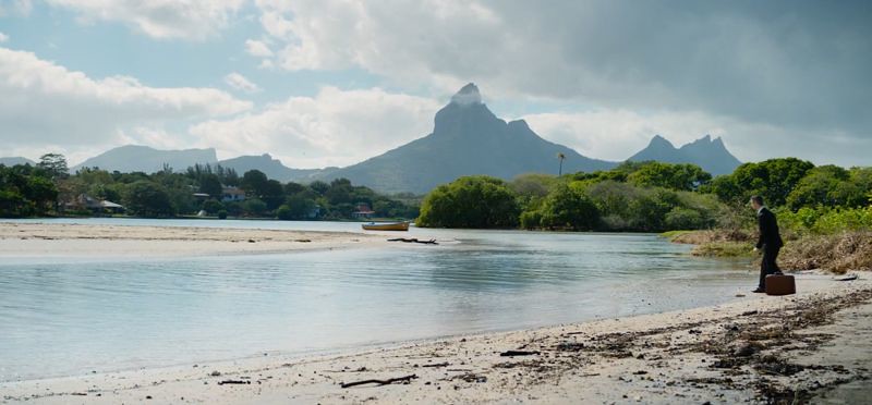 Mauritius Landscape mountain and beach