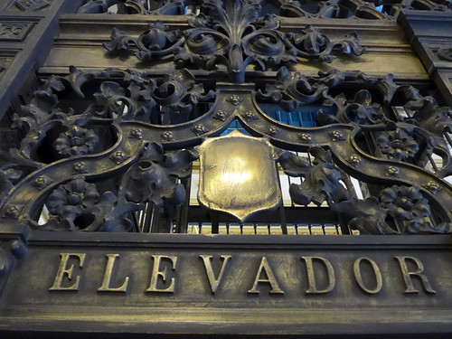 Elevator at the Postal Palace, aka Palacio Postal, in Mexico City