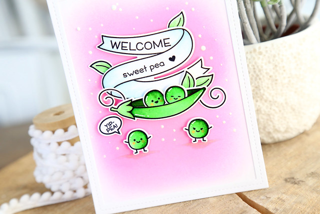 welcome, sweet pea! (Lawn Fawn inspiration week)