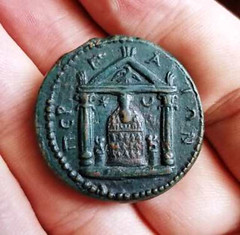 AE34 medallion from Perga reverse