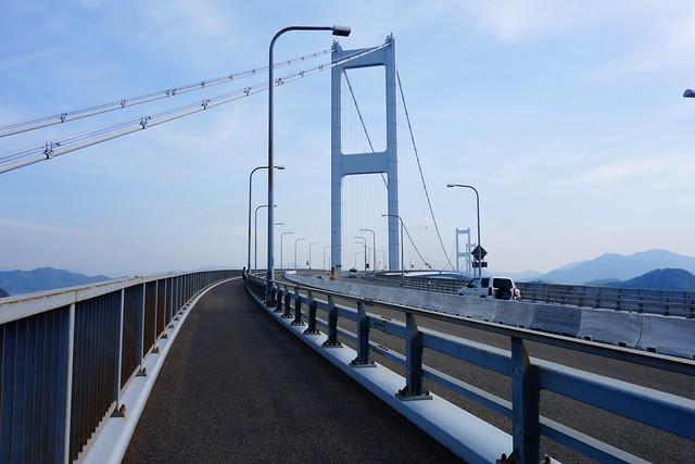 Dedicated Bike Lane -  Kurushima-Kaikyō Bridge - Shimanami Kaido - Imabari, Japan