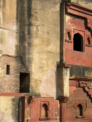 Stone collage at the Agra Fort, a 16th-century Mughal fortress, is another UNESCO World Heritage site in Agra, and in its own way just as beautiful as the Taj Mahal