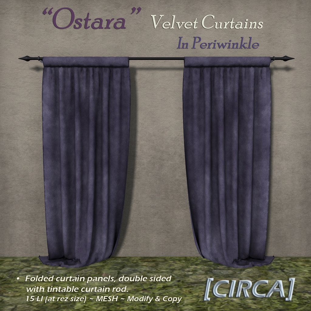@ Ostara’s Alter Event | [CIRCA] – "Ostara" – Velvet Curtains – In Periwinkle