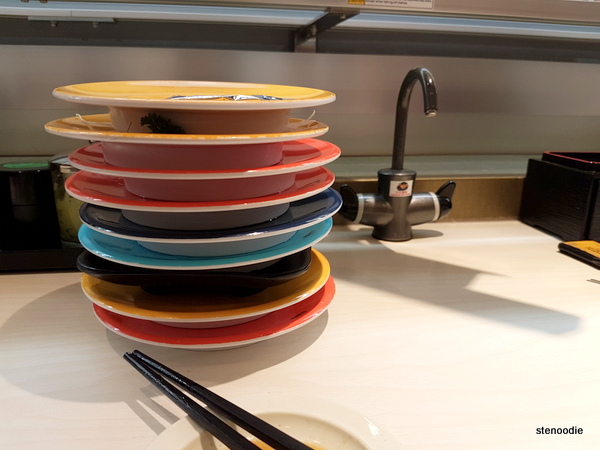 Genki Sushi plates