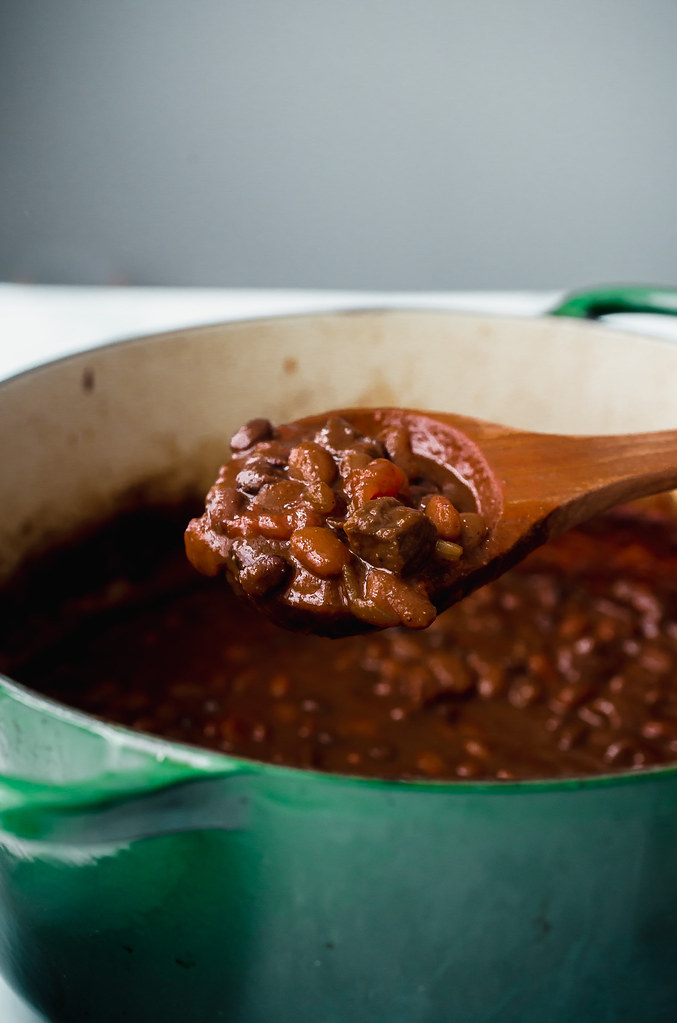 Chili Con Carne with Black and Pinto Beans