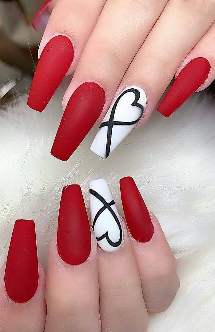 Red Summer Acrylic Nail Designs - 31 Unique and Different DESIGN Ideas