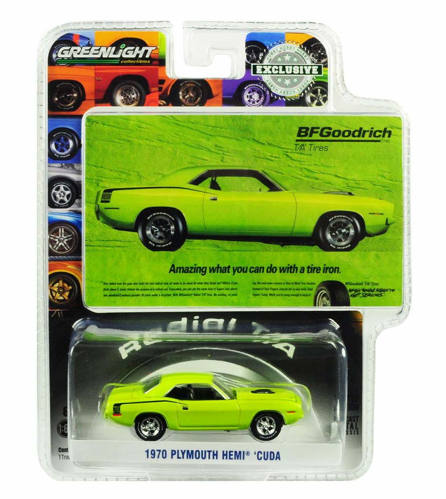 2009 Ford Mustang GTIN STOCK Greenlight1:64 BFGoodrich Vintage Ad Cars