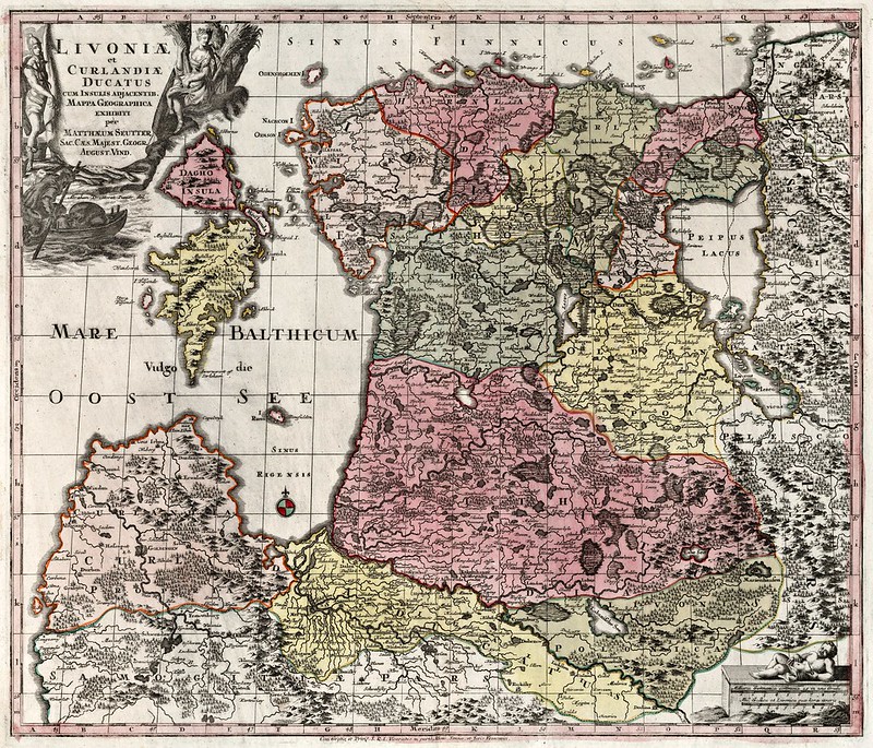 Matthaeus Seutter - Livonia et Curlandiae (1740)
