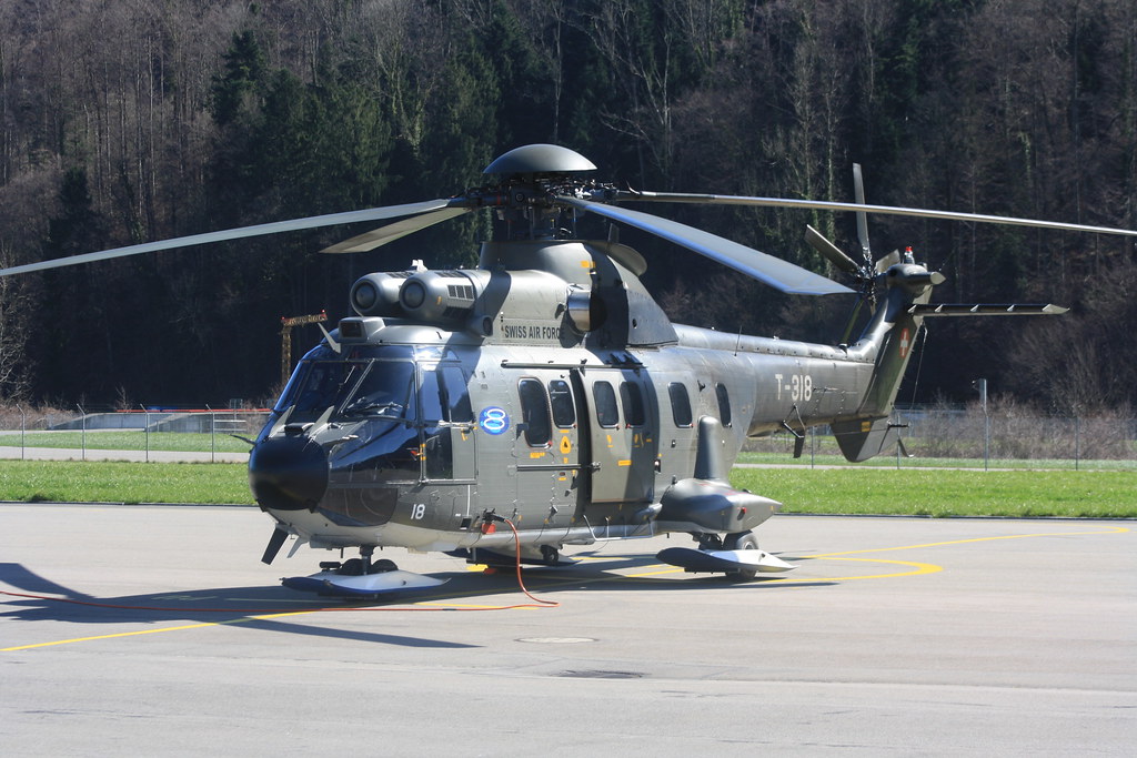 T-318, Aerospatiale AS.332M-1 Super Puma, Swiss Air Force (2340), Alpnach 4th April 2018