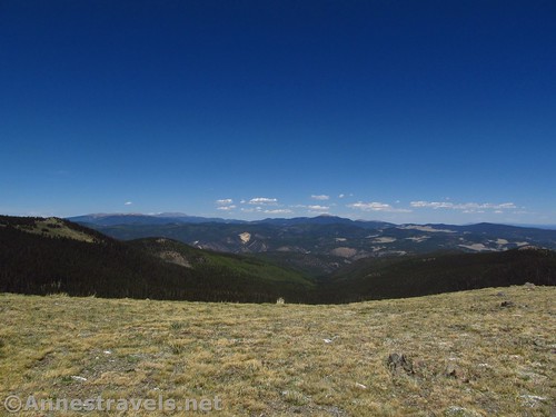 Looking east from the tundra below Gold Hill in Carson National Forest, New Mexico