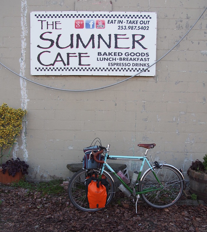 Sumner Cafe: A small-time cafe with the owner working the floor.