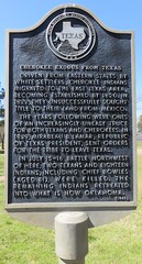 Cherokee Exodus from Texas Marker (Chandler, Texas)