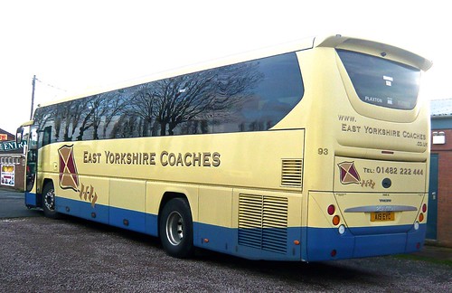 A19 EYC ‘East Yorkshire Coaches’ No. 93 ’DARRON CURTIS’. Volvo B11R / Plaxton Panther /2 on Dennis Basford’s railsroadsrunways.blogspot.co.uk’