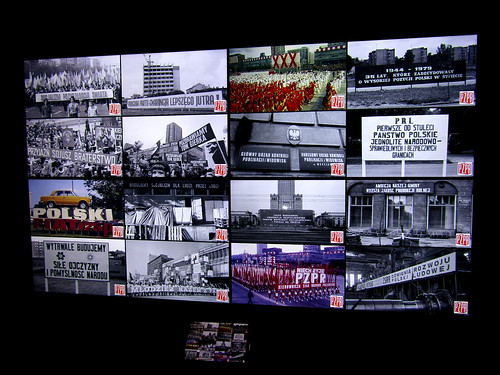 video footage in the European Solidarity Centre in Gdansk