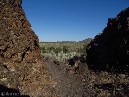 Views toward the Cinder Cone from along the Fleener Chimneys Trail, Lava Beds National Monument, California