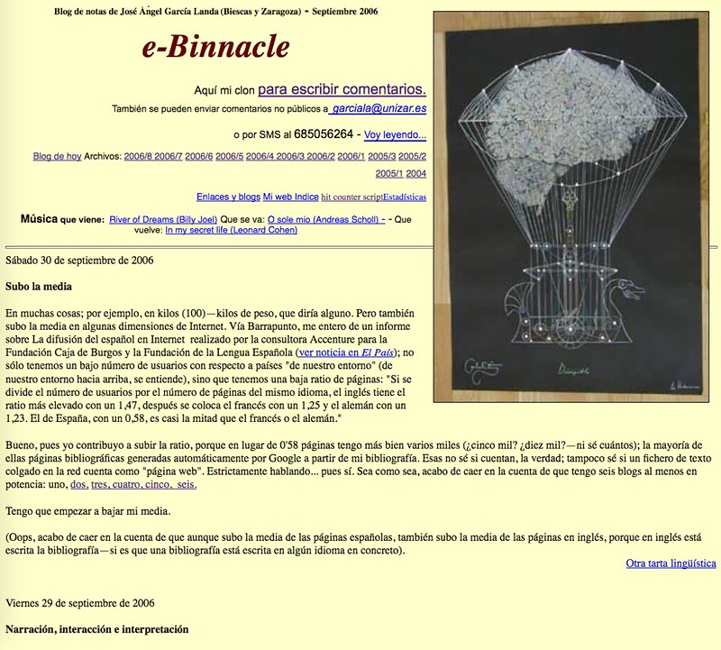 e-Binnacle: Blog de notas de septiembre de 2006