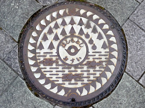 Hashimoto Wakayama, manhole cover 5 （和歌山県橋本市のマンホール５）