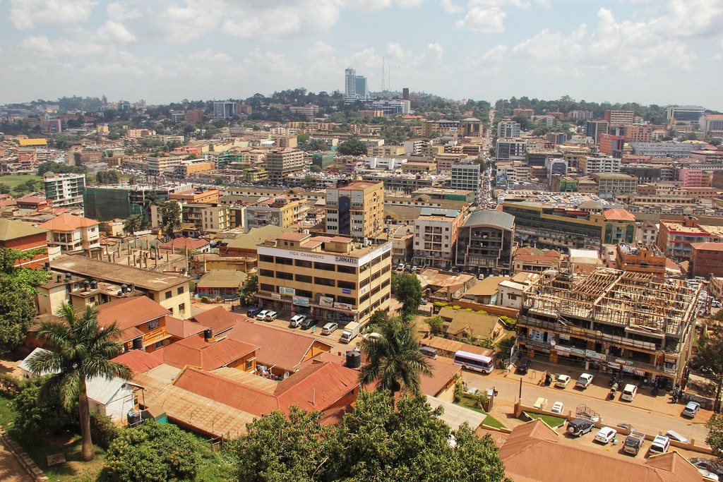 View from top of minaret, Old Kampala National Mosque