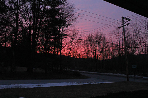 vermont winter outdoors snow sunrise