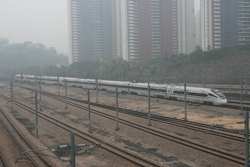 China Railway CRH380D in Shenzhen-bei, Shenzhen, Guangdong, China /Jan 5, 2019