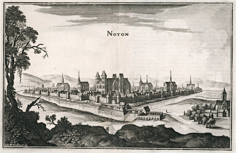 Kasper Merian & Martin Zeiller - Noyon (1661)