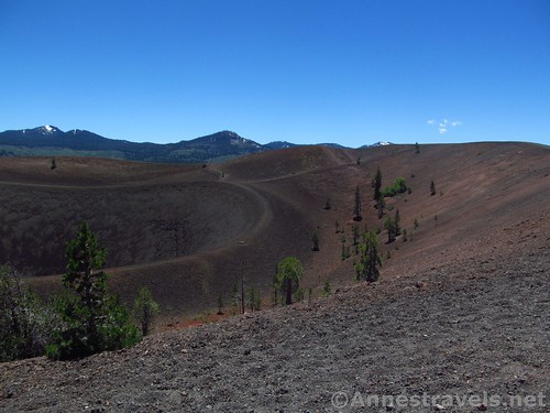 Your first views atop the Cinder Cone in Lassen Volcanic National Park, California