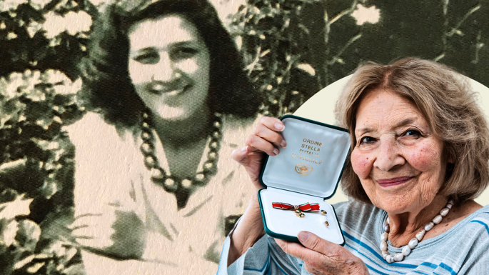 Gabriella Ezra Star of Italy medal