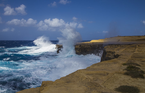 canon6d coast coastline landscape sea roughsea waves crashingwaves mediterranean sky blue outdoors nature gozo malta