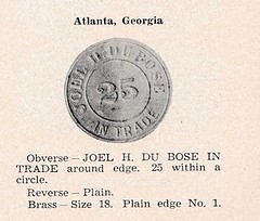Du Bose store card NUM 1953 2