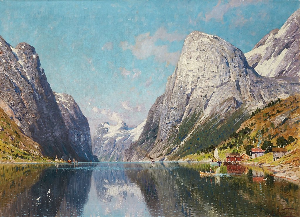 Adelsteen Normann «Norwegian Fjord Landscape»