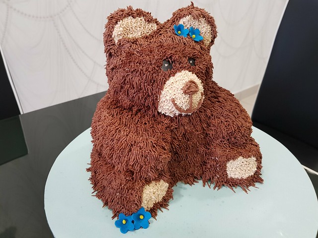 3D Teddy Bear Cake from Mercy Patiasamy of Cakes by Mercy