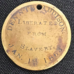 Dennis Addison Emancipation Proclamation dog tag reverse