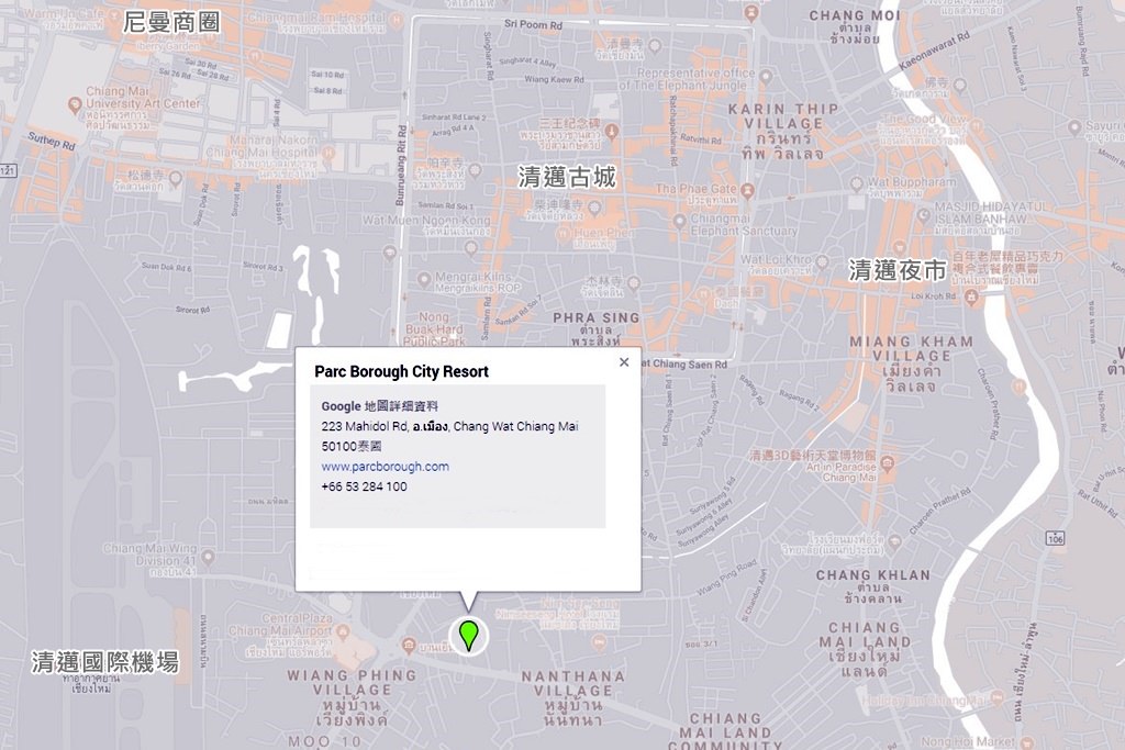 Parc Borough City Resort Map