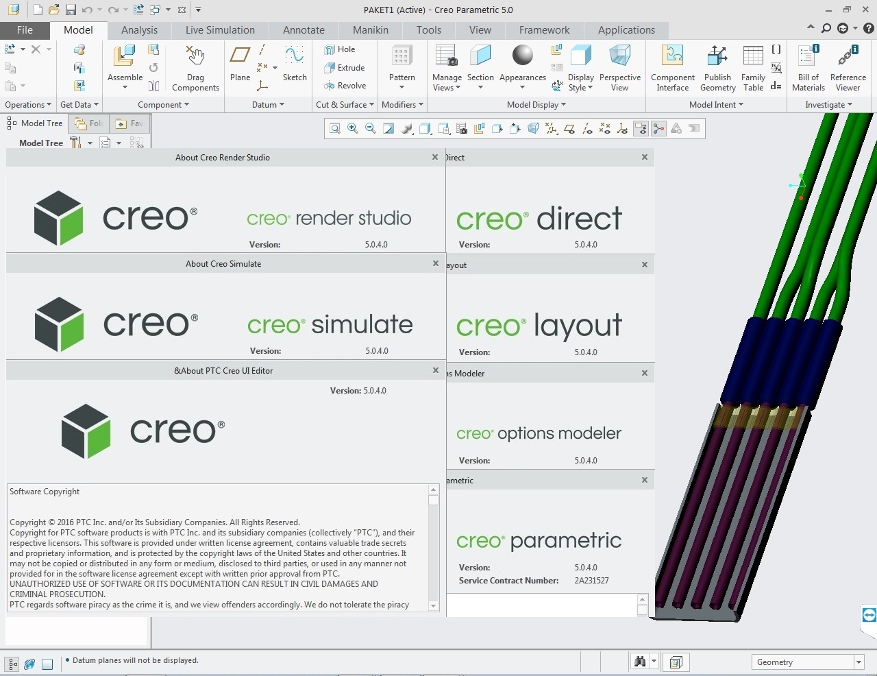 Working with PTC Creo 5.0.4.0 full license forever