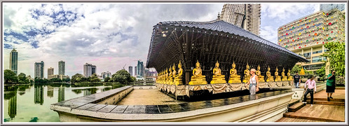 seemamalakayatemple colombo srilanka landscape panorama temple buddha