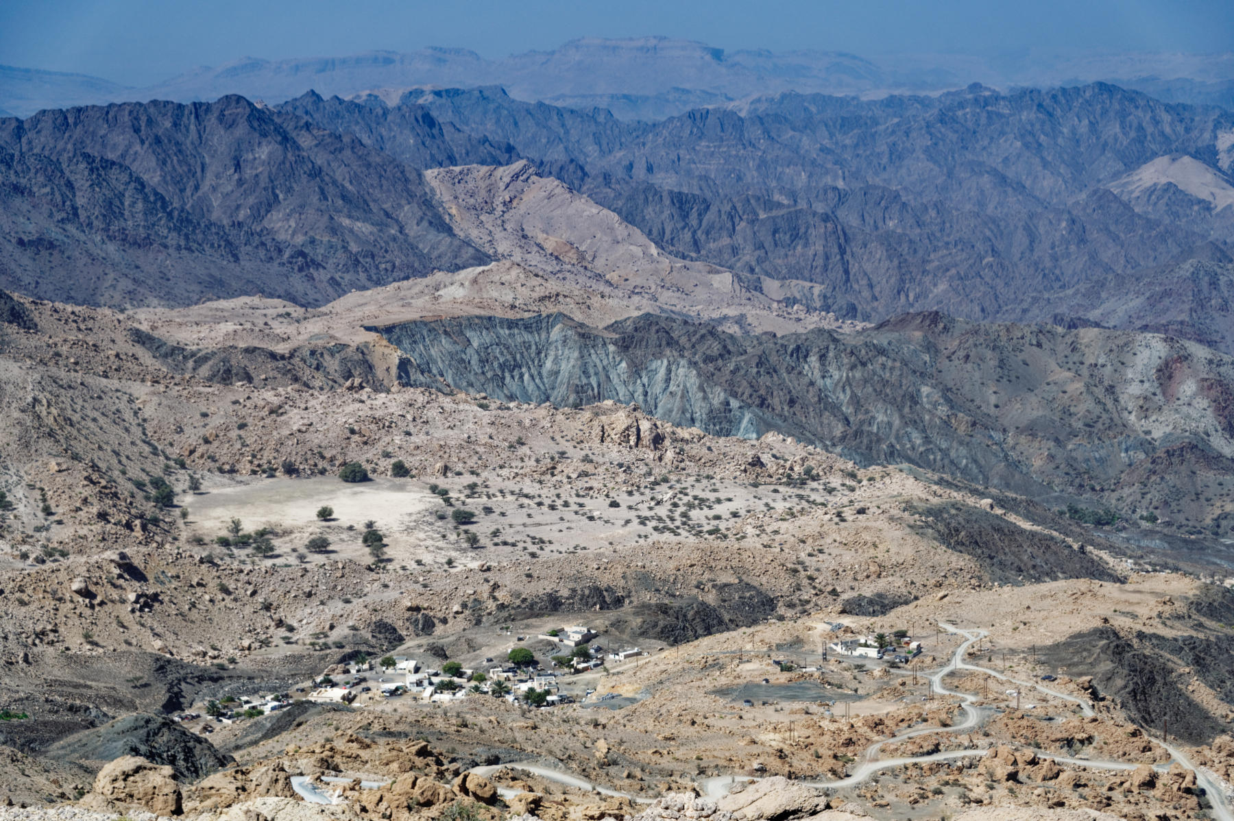 Hajar Mountain scenery, Oman
