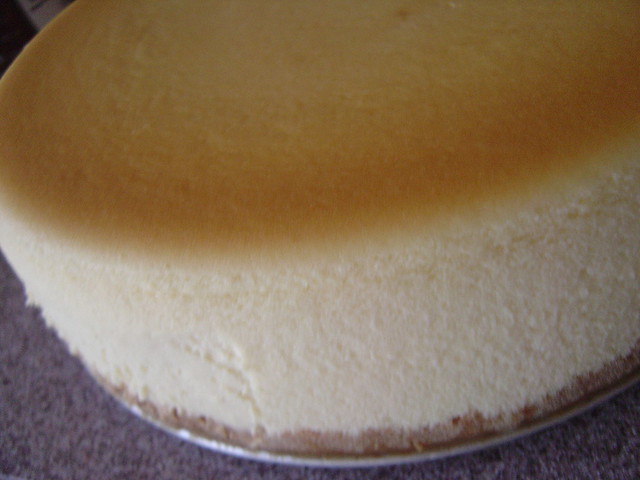 tall and creamy cheesecake