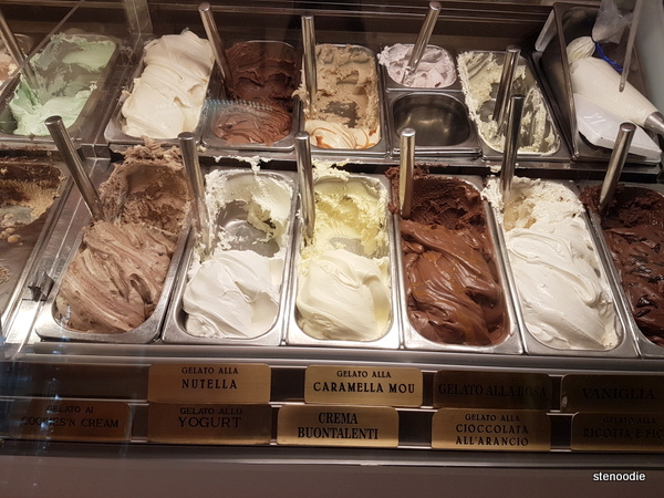 Gelateria dei Neri gelato flavours