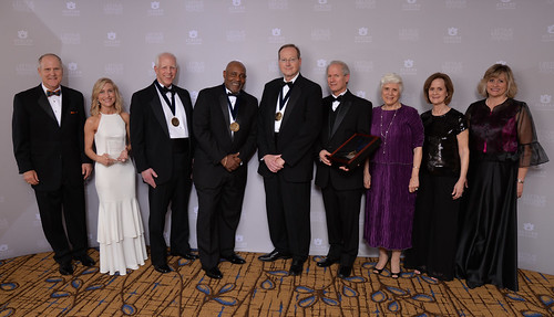 Recipients of the 2019 Auburn Alumni Association Lifetime Achievement Award pose for a photo.