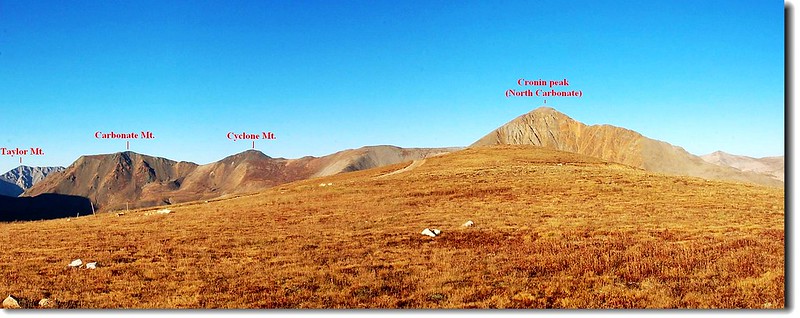 SW ridge(13,100') view to West