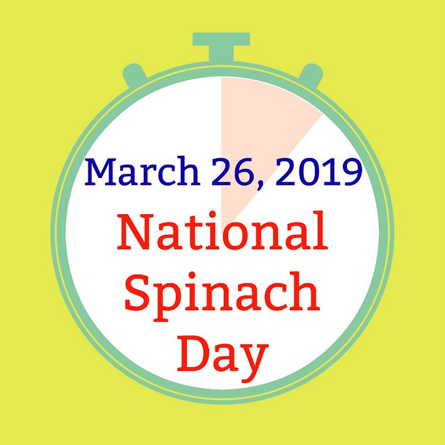 March 26, 2019 National Spinach Day on the SIMPLE moms