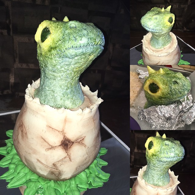 Maple Bacon freshly hatched baby Dino! Entirely edible! By Michelle Laroche of From Scratch With Love